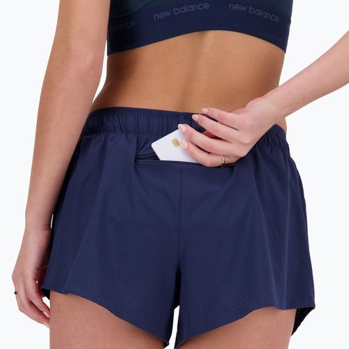 Pantaloncini da donna New Balance RC Seamless 3" blu