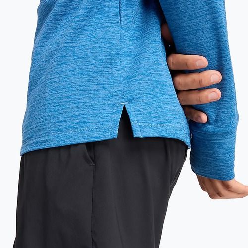 Uomo New Balance Athletics Heat Grid 1/2 Zip blu airone running longsleeve