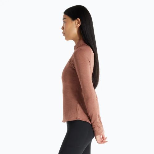 Donna New Balance Athletics Heat Grid 1/2 Zip sparrow heather running longsleeve
