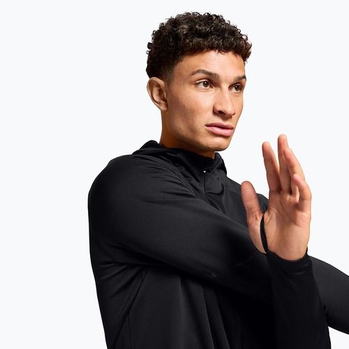 Felpa con cappuccio On Climate Zip Uomo nero