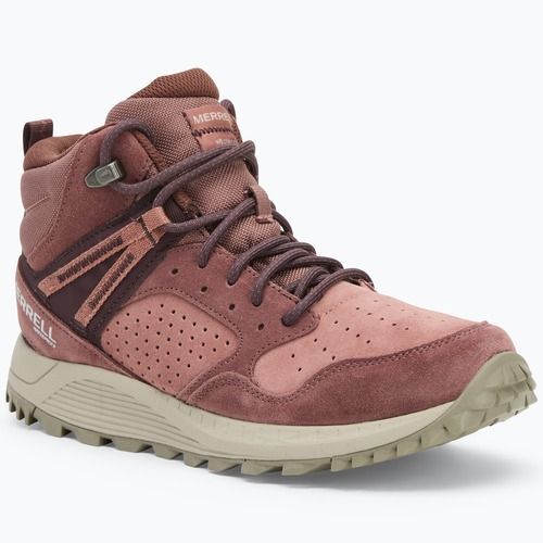 Scarpe da trekking da donna Merrell Wildwood Mid Ltr Wp marron/burlwood