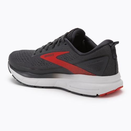 Brooks Trace 3 scarpe da corsa da uomo ebano/rosso fuoco/bianco