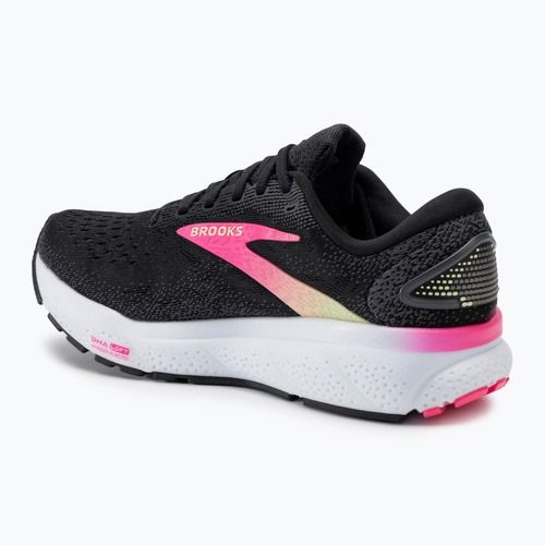 Brooks Ghost 16 scarpe da corsa da donna nero/rosa/giallo