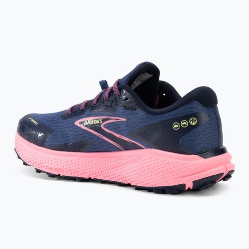 Brooks Divide 5 scarpe da corsa donna grigio blu/rosa/lime