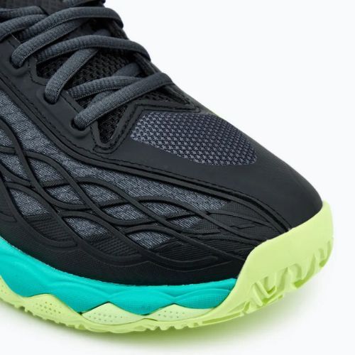 Scarpe da tennis da uomo Mizuno Wave Enforce Tour CC nero/bianco/mizuno neo lime