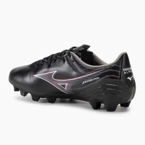 Scarpe da calcio da uomo Mizuno α Select FG nero/rosso fuoco/801 c