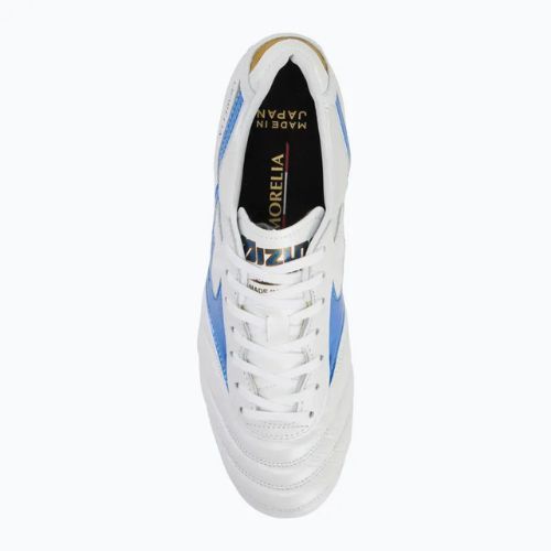Mizuno Morelia II Japan Md bianco/blu laser/oro scarpe da calcio uomo