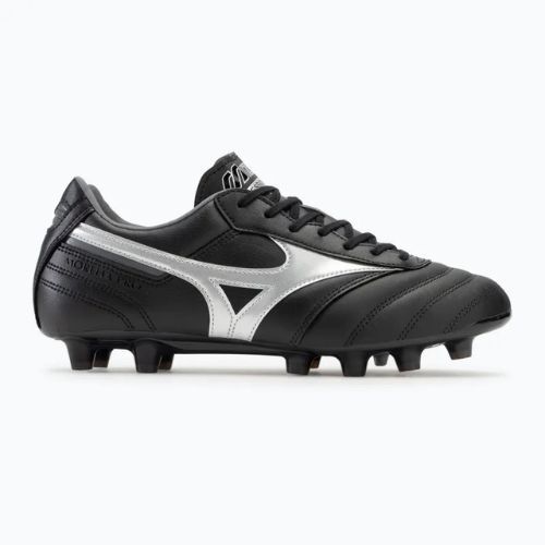 Scarpe da calcio Mizuno Morelia II Pro MD uomo nero/galassia argento/ombra scura