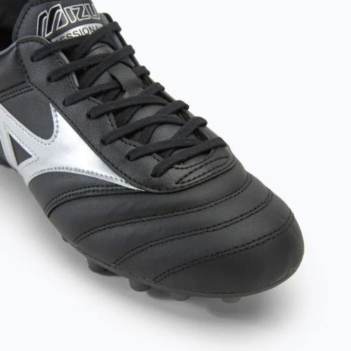 Scarpe da calcio Mizuno Morelia II Pro AG uomo nero/galassia argento/ombra scura