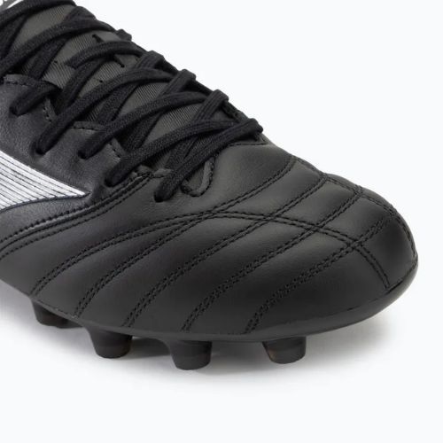 Scarpe da calcio Mizuno Morelia Neo IV Pro FG uomo nero/galassia argento