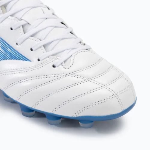 Scarpe da calcio Mizuno Morelia Neo IV Pro FG laser blu/bianco per uomo