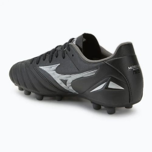 Scarpe da calcio Mizuno Morelia Neo IV Pro AG nero/argento galassia da uomo