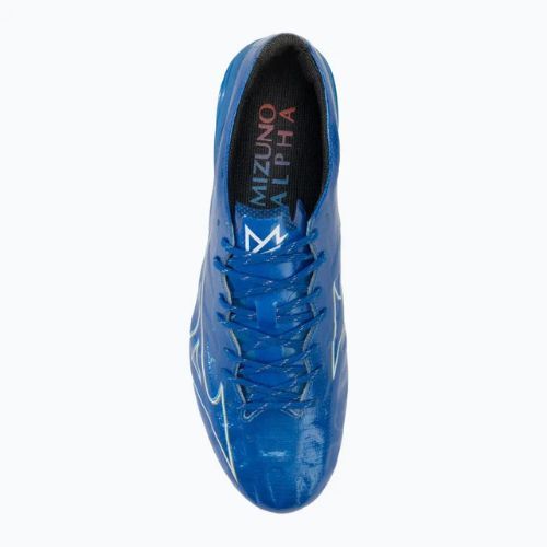 Scarpe da calcio da uomo Mizuno α Elite FG bianco/blu laser/oro