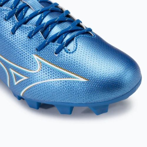 Scarpe da calcio da uomo Mizuno α Select FG bianco/blu laser/oro
