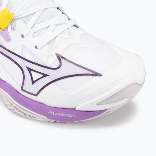 Scarpe da pallavolo da donna Mizuno Wave Lightning Z8 bianco/patria viola/quince