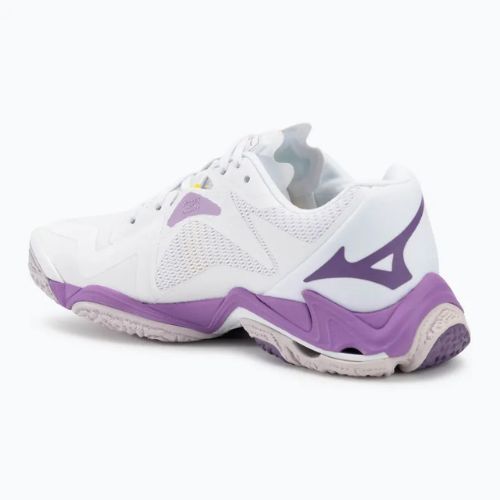 Scarpe da pallavolo da donna Mizuno Wave Lightning Z8 bianco/patria viola/quince