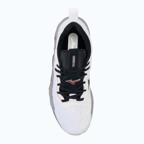 Scarpe da pallamano da uomo Mizuno Wave Stealth Neo 2 bianco/salsa/nero