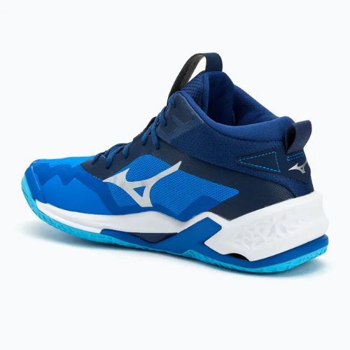 Scarpe da pallamano da uomo Mizuno Wave Stealth Neo 2 Mid blu mugen/bianco/blu estense