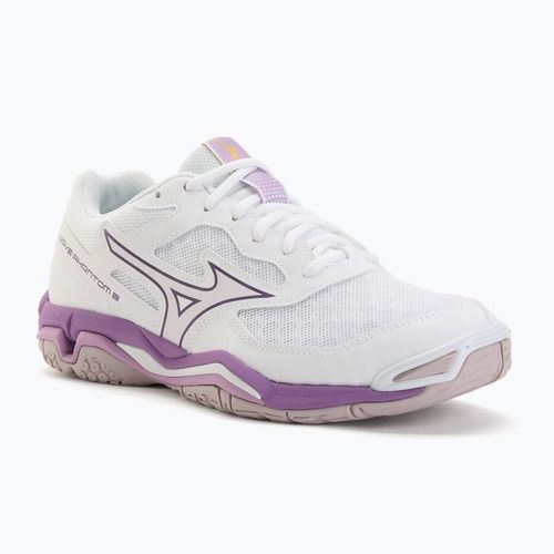 Scarpe da pallamano da donna Mizuno Wave Phantom 3 bianco/patria viola/quince