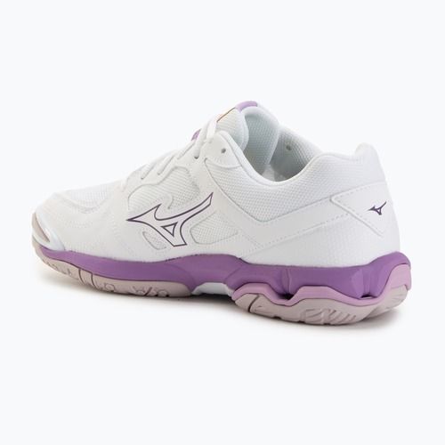 Scarpe da pallamano da donna Mizuno Wave Phantom 3 bianco/patria viola/quince