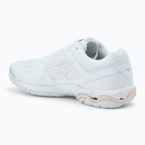 Scarpe da pallamano da donna Mizuno Wave Phantom 3 bianco/aleuziano/rosa nuvoloso