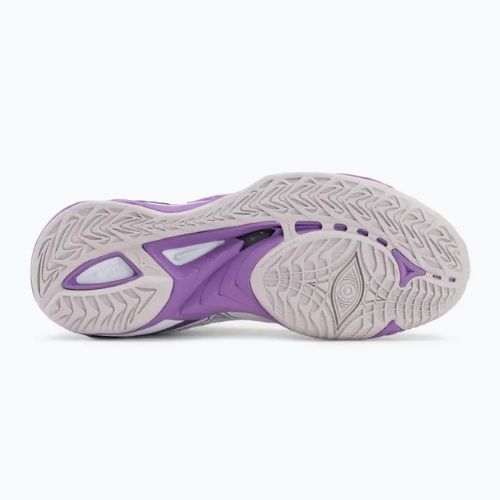 Scarpe da pallamano da donna Mizuno Wave Mirage 5 bianco/patria viola/quince