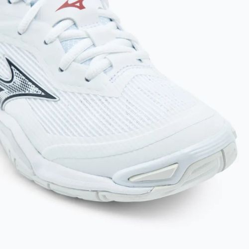 Scarpe da pallamano da donna Mizuno Wave Stealth 6 bianco/aleuziano/rosa scuro