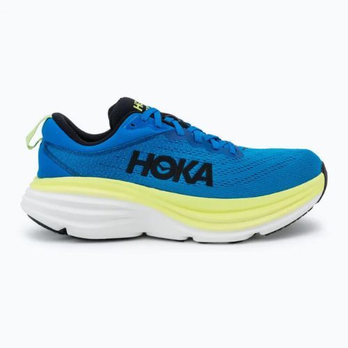 HOKA Bondi 8, scarpe da corsa da uomo in cobalto elettrico/lattuga
