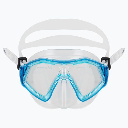 AQUASTIC Shelly kit snorkeling per bambini maschera + boccaglio azzurro