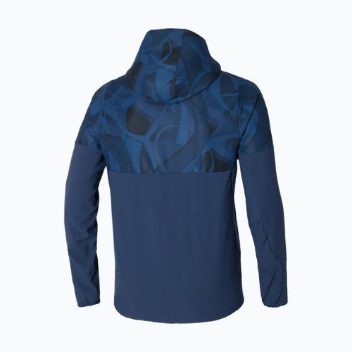 Mizuno Paris Athlete Giacca da uomo con cappuccio paggetto blu