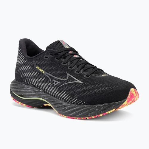 Scarpe da corsa da uomo Mizuno Wave Rider 28 nero/argento/lime solare
