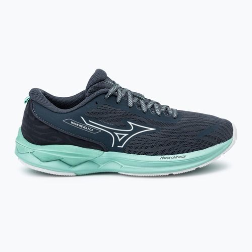 Scarpe da corsa da donna Mizuno Wave Revolt 3 india ink/neo silver/dusty jade green