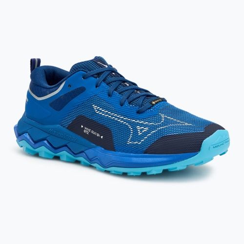 Scarpe da corsa da uomo Mizuno Wave Ibuki 4 GTX blu classico/bianco/blu fiume
