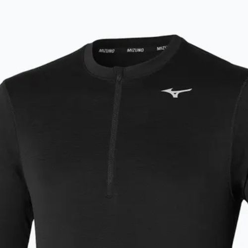 Uomo Mizuno Impulse Core Half Zip running Longsleeve nero
