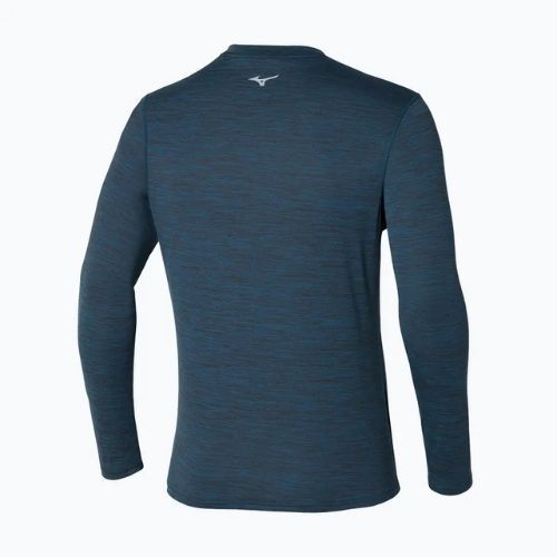 Uomo Mizuno Impulse Core Half Zip blue wing teal running Longsleeve