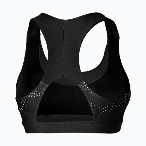 Reggiseno da allenamento imbottito Mizuno Alpha nero/albicocca ghiaccio