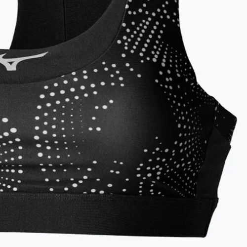 Reggiseno da allenamento imbottito Mizuno Alpha nero/albicocca ghiaccio