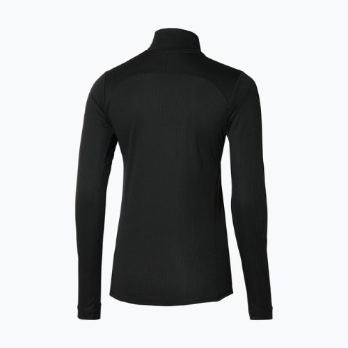 Longsleeve da corsa da donna Mizuno Hybrid nero