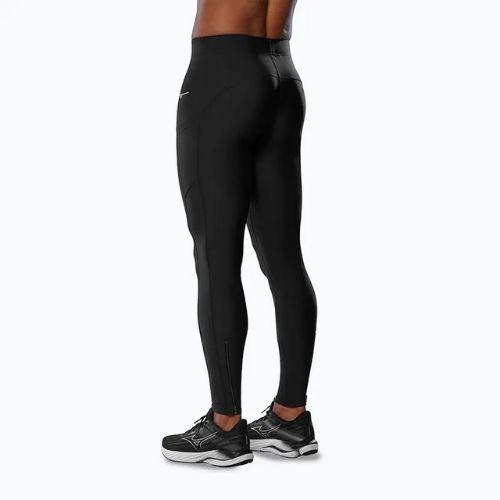 Leggings da corsa da uomo Mizuno Impulse Core Long Tight nero