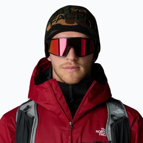 Berretto invernale da uomo The North Face Reversible Highline nero stampa camo