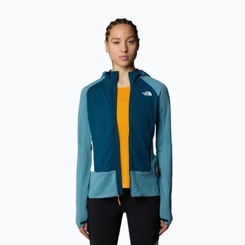 Felpa con cappuccio The North Face Bolt Polartec Donna algae blue/midnight petrol