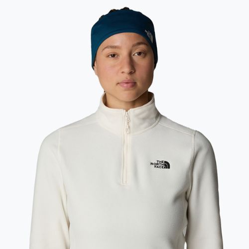 Felpa The North Face donna 100 Glacier 1/4 Zip bianca dune/npf