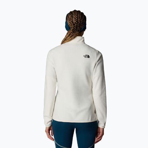 Felpa The North Face donna 100 Glacier 1/4 Zip bianca dune/npf