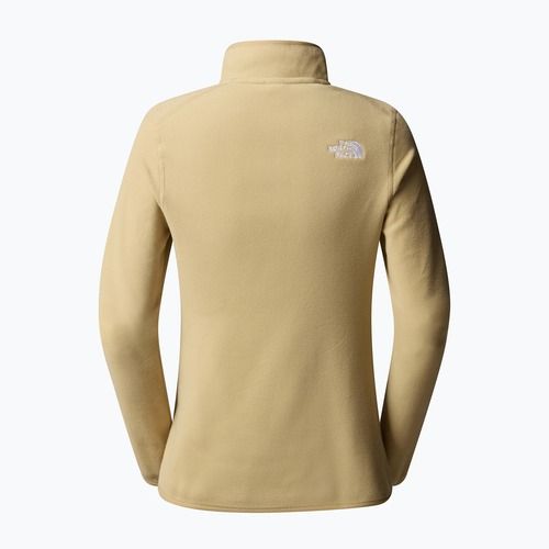 Felpa The North Face donna 100 Glacier 1/4 Zip kaki stone