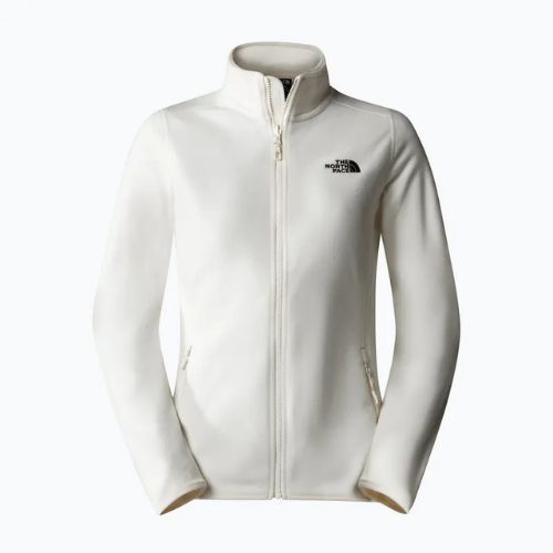 Felpa The North Face 100 Glacier FZ donna, bianco dune/npf