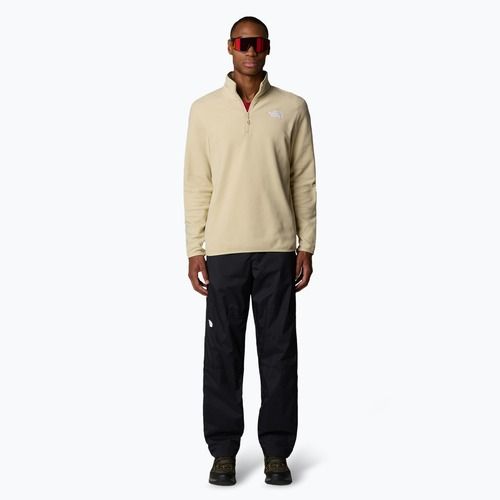 Felpa da uomo The North Face 100 Glacier 1/4 Zip zion arancione/grigio cemento