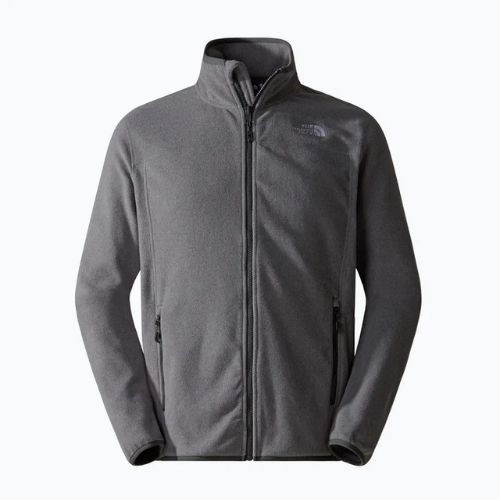 Felpa The North Face 100 Glacier Full Zip da uomo grigio erica media