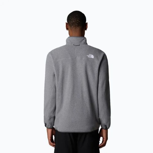 Felpa The North Face 100 Glacier Full Zip da uomo grigio erica media