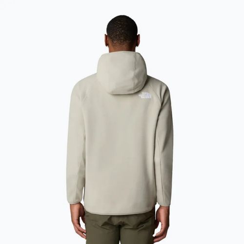 Felpa da uomo The North Face 100 Glacier Hoodie grigio argilla