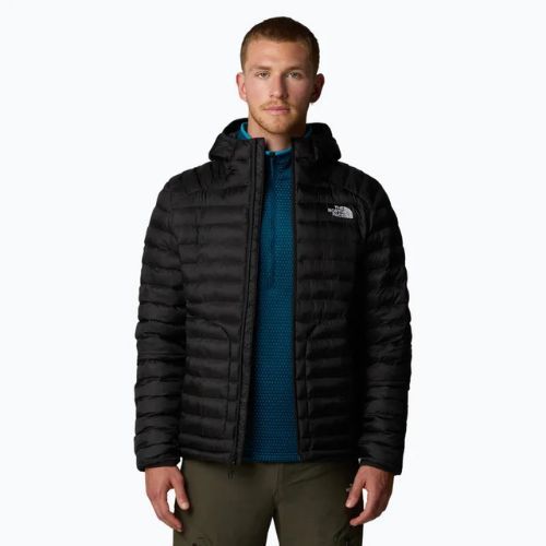 Piumino da uomo The North Face Huila Synthetic Hoodie nero/grigio asfalto